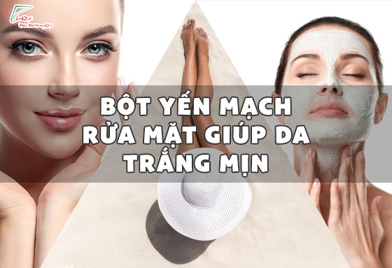 bột yến mach rửa mặt